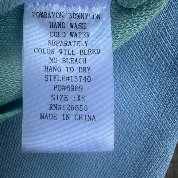 Aachoae Y2K Summer Sleeveless Bright Form-fitting Dress Green & Blue Size S - Picture 12 of 12